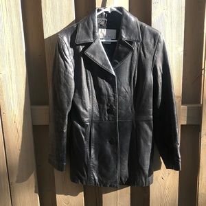 1990s Nine West genuine leather jacket.